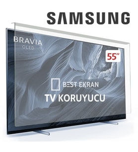 SAMSUNG 55S85H TV EKRAN KORUYUCU - Samsung 55" inç 138 ekran QE55S85HAEXTK 4K Ulta HD OLED TV