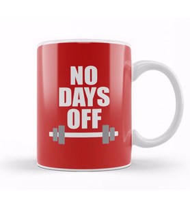 No Days Off Kupa Bardak Porselen