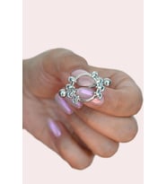 Pençe Çelik Nipple Piercing Kaplan Pençesi Model Meme Ucu Piercingi