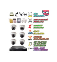XMPro 6 DOME KAMERALI 1080P 36 IRLED GÜVENLİK KAMERA SETİ