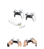 Mey İthalat® 4K HD Görüntü Kaliteli Retro Game Stick 20000 Oyunlu Çift Kollu Beyaz Game Stick