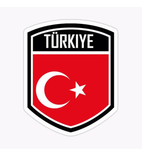 2 Türkiye Bayrak Sticker oto Etiket Araba Yapıştırma 17CM