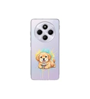 Redmi 14C ile Uyumlu Splash Köpek Tasarımlı Şeffaf Silikon Kılıf