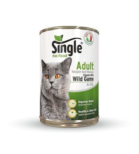 Single Av Hayvanlı Kedi Konservesi 415 gr