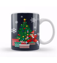 M Bison Around The Christmas Tree Street Fighter Kupa Bardak Porselen