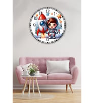 bilge Tasarım Çocuk Odası Duvar Saati 30 x 30 CM (Çok Renkli)