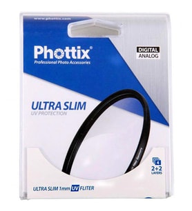 Phottix 62mm Ultra Slim UV Protector Filtre (Siyah)