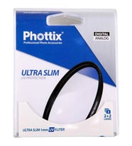 Phottix 62mm Ultra Slim UV Protector Filtre (Siyah)