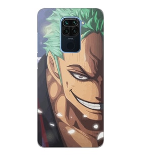 Xiaomi Redmi NOTE 9 Uyumlu One Piece Zoro Tasarımlı Şeffaf Telefon Kılıfı