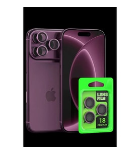 Newface Apple İphone 18 Pro Max Raze Metal Kamera Lens - Bordo