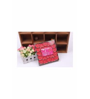 Pazariz Kırmızı Kalpli Tealight Mum 50 Adet Kokusuz