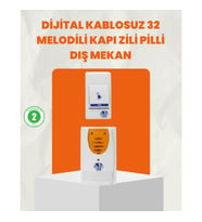Mey İthalat® Kablosuz Kapı Zili Ev ve Ofis İçin Konforlu Çözüm