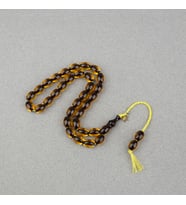 Omari Ateş Kehribar Beyzi Kesim Oturtma İmameli Sistemli 8.5x11mm Tesbih