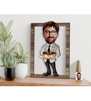BK Gift Kişiye Özel Erkek Doğum Günü Karikatürlü 3D Ahşap Tablo, Sevgiliye Hediye, Arkadaşa Hediye, Yıl Dönümü Hediyesi, Doğum Günü Hediyesi-3