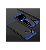 Samsung Galaxy M30S Uyumlu Kılıf Zore Ays Kapak (Siyah-Mavi)