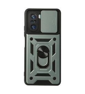 Xiaomi Poco F3 Kılıf Pars Lens Yüzüklü Silikon - Yeşil