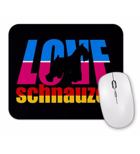 Love schnauzer Mouse Pad