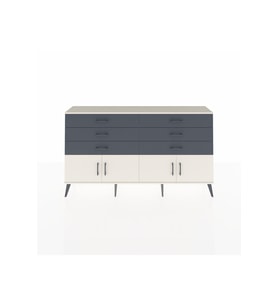 Arges Konsol 2 Raflı 6 Çekmeceli 4 Kapaklı 176x30x99 Aytaşı-Aytaşı/Antrasit