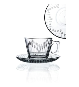 Decocia 6'lı Vela Fincan Set 12 Parça 195cc Vega Desenli