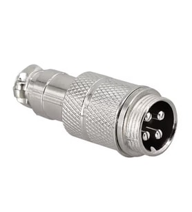 Ayt Mayk GX16-4 Pinli Metal Erkek Konnektör M16 16mm
