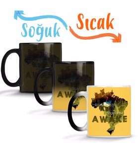 We Are Awake Sihirli Kupa Bardak Porselen