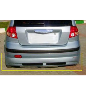 Hyundai Getz Arka Ek Mat Siyah Plastik Body Kit Karlık