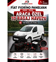 Fiat Fiorino Panelvan 2008 - 2026 Araca Özel 3D Bagaj Havuzu