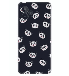 General Mobile GM 24 Pro Kılıf Silikon Desen Özel Seri Panda Suratları 1773