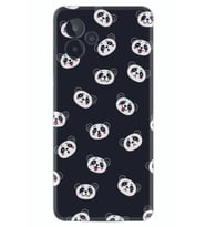 General Mobile GM 24 Pro Kılıf Silikon Desen Özel Seri Panda Suratları 1773