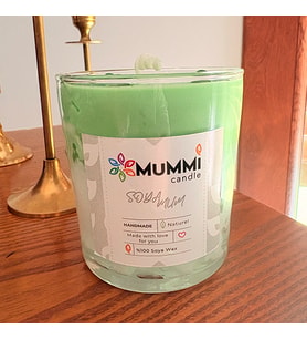 Matcha Latte Iced Soya & Jel  Bardak Mum (Ebru Yeşil)