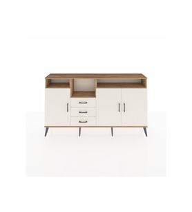 Arges Konsol 5 Raflı 3 Çekmeceli 3 Kapaklı 176x30x99 Çam-Aytaşı