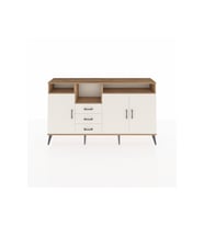 Arges Konsol 5 Raflı 3 Çekmeceli 3 Kapaklı 176x30x99 Çam-Aytaşı