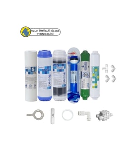 Purefer Açık kasa çift karbonlu Sertifikalı 6li Filmtec Dupon mebran  alkalili