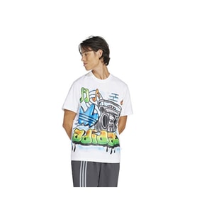 adidas Q12 TS STREET A Erkek Günlük Tişört JD0676 Renkli (Çok Renkli)