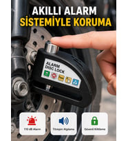 Alarm Sensörlü Disk Kilidi Motosiklet Scooter Bisiklet Güvenlik Yeni Nesil