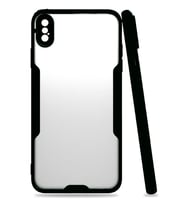 Newface Apple iPhone XS Max Kılıf Platin Silikon - Siyah