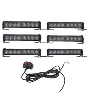 6'lı 48 led çakar lamba sarı-sarı 12-30V / LAPA545-2