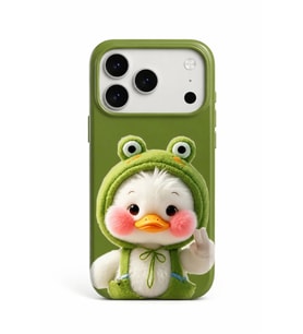 İPhone 17 Pro Max Novera Cozy Friends Collection Çift Katmanlı Essential Tough Telefon Kılıfı