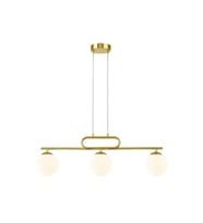 Lioren Camlı Yemek Masası Avize RA-AVZ- 5647-29-81 (Gold)