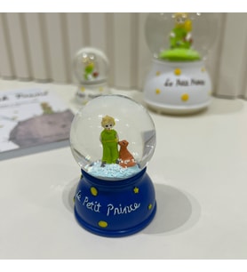 Küçük Prens Işıklı Mini Boy Kar Küresi Tky0386 (Mavi)