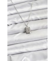 316L Çelik Zincir Gümüş Renk Minimal Kutup Yıldızı Model Kadın Kolye 5886 - SSSSSS5007-2472