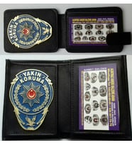 YAKIN KORUMA-ROZETLİ CÜZDAN,2-ADET SATIN AL-SADECE,YAKIN KORUMA KIMLIK KARTLI PERSONELE SATILIR.SIVILE SATILMAZ