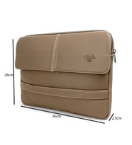 UNİSEX 12 & 13 İNÇ MACBOOK  DOSYA EVRAK VE LAPTOP ÇANTASI (Vizon)