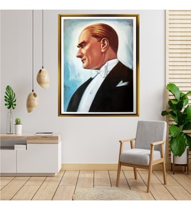 ÇERÇEVELİ ATATÜRK TABLO S574
