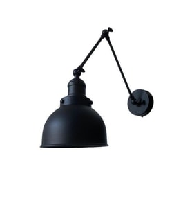 Rsylight Retro Metal Dekoratif Akrobatik Rustik Siyah Mafsallı Duvar Aplik