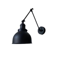 Rsylight Retro Metal Dekoratif Akrobatik Rustik Siyah Mafsallı Duvar Aplik