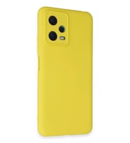 Newface Xiaomi Redmi Note 12 5G Kılıf Nano içi Kadife Silikon - Sarı