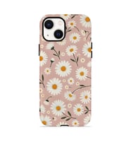iPhone 15 Vorian Çift Katmanlı Kılıf Daisy Mocha Garden