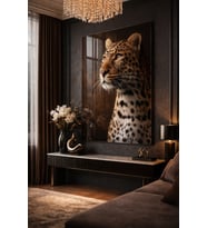 Kırılmaz Cam Tablo 5mm (Kalın) - Ev İşyeri Duvar Dekorasyonu - LEOPAR Tasarımlar (DİKEY) (Çok Renkli)