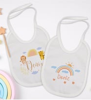 BK Kids Kişiye Özel İsimli 2’li Beyaz Mama Önlüğü-10